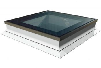 Intura platdakraam met HR++ glas 100x200 cm, vlakke lichtkoepel met hoge isolatie waarde.